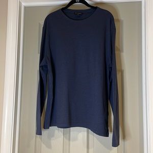 |BR| Men’s Shirt Cotton Blue Long Sleeve Size XL